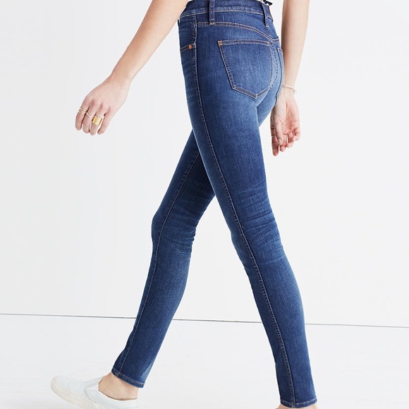 MADEWELL 9" HiRise Skinnies Polly Wash 26” inseam - Picture 2 of 15